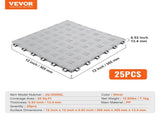Garage Tiles Interlocking, 305 x 305 x 13.4 mm 25 Pack Garage Floor Covering Tiles, Non-Slip V952-CKDDYSJ2512128VEAV0