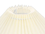 Pleated Table Lamp Soft Yellow Light Linen Lampshade Rattan Base Bedside Lamp for Bedroom Beige V1294-YM0901-3119250082812