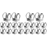 Sturdy Iron Drum Clamp for Reliable Drum Mounting Plated Silver 20Pcs V1369-AZ3-W-20118