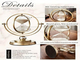 White Black Rotating Hourglass Clock Home Decor Time-Keeping Device High-Quality Materials V1347-115-BLA-36070