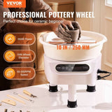 Pottery Wheel, 10 inch Pottery Forming Machine, 350W Electric Wheel for Pottery with Foot Pedal and V952-ZQLPJSJS10YCKNJGYV3