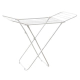 Mini Double-Wing Floor-Standing Folding Clothes Drying Rack-White V1161-108767