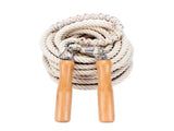 Wooden Handle Long Jump Rope, Adjustable Cotton Twine Skipping Rope for Team Games, School Sports, V1308-DSZKI-1282-7