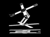 Levede Portable Laptop Stand 360 Rotating Bracket Foldable Aluminum Desk Riser TV1012-SL-AU