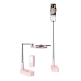 LED Portable Phone Holder Stand Wireless Remote Dimmable Selfie Fill Light Lamp Pink V201-PM001PI-AU