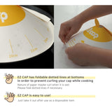 200X Paper Lid for Frypan Disposable Cooking Pan Cap Oli Splash Protection V274-HA-DSP-DSCAP-YE200
