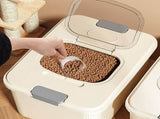 Airtight Pet Food Storage Container for Dog Cat Food Up to 10lbs Large Dry Food Bin with Measuring V1189-LWWAL-20260401-05495