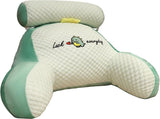 Reading Pillow for Kid Or Adult Large Back Pillow for Sitting Up in Bed Detachable Neck Roll with V1107-115-96620-GRN1