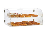 Pastry Display Case, 2-Tier Commercial Countertop Bakery Display Case, Acrylic Display Box with Rear V952-YKLMBZSJYKL2HBKHNV0