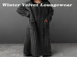 Winter Coral Velvet Nightgown Home Clothes, One Size Fits All Warm Nightgowns Pajamas, Winter Velvet V1192-AZ-W-17700