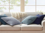 4 Pack Corduroy Pillow Covers Striped Decorative Cushion Cases for Sofa Living Room Fall Decor Grey V1237-ZY-924-205