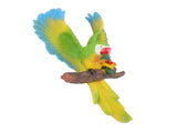 Parrot Wall Decoration Resin Vivid Flapping Hanging Parrot Statue Bird Ornament for Garden Patio V1294-YM0703-3111230091311