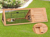 Furtastic Triangle Wooden Rabbit Hutch WCC-JOY-002-TRI