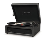 Crosley Voyager Black - Bluetooth Portable Turntable & Record Storage Crate V398-CR8017BSC-BK4