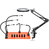 VEVOR Magnetic Helping Hands Soldering Station 3X LED Magnifying Lamp 5 Arms V952-FZSHJZ5GFZS66QYKI001V9