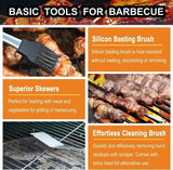 20 Piece Stainless Steel BBQ Grill Tool Set with Spatula, Tongs, Fork and Aluminium Case for V1189-LC-HW-00565