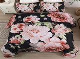 Botanical Evergreen Floral Cozy 3 Pc Bedspread & Pillow Cover Set V745-AC080776Q13U