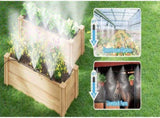 Garden Irrigation System, 19 FT 6 m, 6 Brass Mist Nozzles, Brass Adapter 3, 4", Outdoor Misting V1189-LC-HW-00216