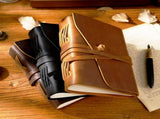 Vintage Leather Journal Notebook Handmade Sketchbook for Men Women Writers Artists Gift, 18x13x5cm V1237-ZY-924-360