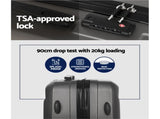Wanderlite 2Set 20 Inch Luggage Case with 12 Inch Handheld Luggage Box Hard Shell Travel Suitcase LUG-ABS-CB-12-20-DG