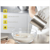304 Stainless Steel Measuring Cup with Handle and Pour Lip, Metal Pitcher with Oz and ML Marking, V1366-AZ2-W-16263