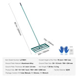 VEVOR Lawn Leveling Rake, 30"x10" Level Lawn Tool, Heavy-duty Lawn Leveler with 78" Steel Extended V952-CPPZP1030000Q4VM8V0
