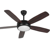 Devanti 52'' Ceiling Fan AC Motor 5 Blades w/Light - Dark Wood CF-B-52-5B-0YY-DW