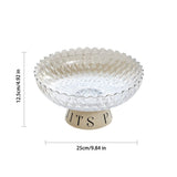 Large Capacity Fruit Bowl with Fe High Footed Fruit Bask Tray for Living Room Coffee Table V1370-AZ4-09493