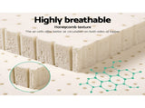 Giselle Bedding Latex Mattress Topper, 5cm Thick Cooling Bed Pad for Side Sleepers Pain Relief, 7 TOPPER-LT-D-5