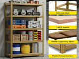 Giantz Garage Shelving 1.6X0.8m Warehouse Shelves Storage Rack Pallet Racking Yellow WR-E-8X16-YL