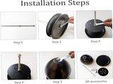 Iron Candle Warmer Lamp with Elegant Egg-Shaped Shade, Safe Flameless Scent Melting for Cozy V1341-ZY-CL9PZAWH-ORANGE