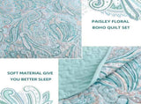 Distinctive Quilted Coverlet and Pillowcases Set Make a Bold Statement - Queen size V745-MAC080435Q13U
