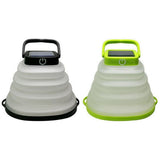 2Pcs Collapsiable Solar Lamp -Black and Green V1263-JX-7438