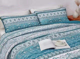 Blue Boho Royale Bedspread Coverlet 3 Piece Set V745-AC081089Q13U