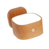 Wooden Magnetic Wall Lamp Portable Bedside Square Night Light Dimmable Wall Mounted Night Light Ash V1294-YM0901-3119230158612