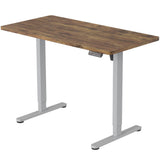 FORTIA Sit To Stand Up Standing Desk, 120x60cm, 72-118cm Electric Height Adjustable, 40kg Rated, Oak V219-ADKSSTFO2OKSA