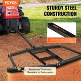 Driveway Drag, 76.57" Width Tow Behind Drag Harrow, Q235 Steel Driveway Grader with Adjustable Bars, V952-QYPQYP74INCH4BO1ZV0