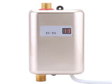 220V 3800W Mini Electric Tankless Instant Hot Water Heater Bathroom Kitchen Washing Golden V1294-YM0722-JYA02273-01