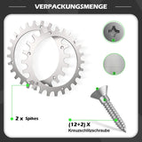 2 X Premium Stainless Steel Studs For Worx S/Model,2X Stainless Steel Screw-In Spikes Traction V1188-MS-227-0943