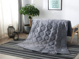 Weighted Blanket , Heavy Blanket Washable for Adult with Premium Glass Beads-Grey V1258-DP02-C-1260