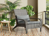Coastal Weave Reclining Armchair with Bonus Cushion Covers V264-OTF-569S-LGR-NA-1