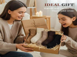 Women's Solid Mid Calf Socks, 2026 New Cozy Soft Comfy Warm Thick Cute Knit Crew Socks Multipack for V1258-DP02-C-2476