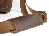 Waterproof Waxed Canvas Camera Bag, Retro Leather Crossbody Messenger Bag for DSLR Camera and V1237-ZY-924-274