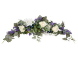 Lavender Wreath Artificial Lavender Floral Wreath for Wedding Party Wall Window Backdrop Home Decor V1294-YM0715-211101QY03-2