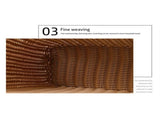 Rattan shopping basket Simple shopping basket Environmentally friendly vegetable basket Fruit basket V1366-AZ2-W-21702