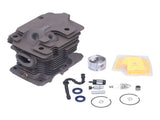 46mm Cylinder Piston Air Filter Oil Seals Pressure Relief Valve Set for Stihl MS270 MS280 Chainsaw V1294-YM0710-3111210293111