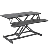 Standing Desk Converter, Two-Tier Stand up Desk Riser, 800 mm Large Sit to Stand Desk V952-ZMSJTSDXSX315ZZZAV0