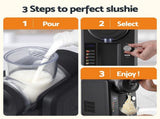 Devanti 2L Slushie Machine Ice Cream Maker Frozen Smoothies Milkshakes Black SLS-CR01-2L-BK