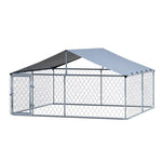 i.Pet Dog Kennel Large House XXL Pet Run Cage Puppy Outdoor Enclosure With Roof PET-DOG-CAGE-3X3-AB