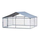 i.Pet Dog Kennel Large House XXL Pet Run Cage Puppy Outdoor Enclosure With Roof PET-DOG-CAGE-3X3-AB